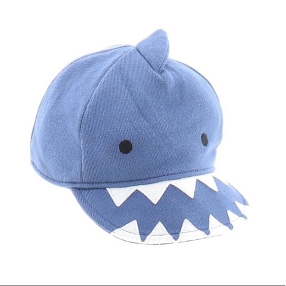 Baby Gap Infant Cotton Shark Fin Hat 0-6 months baby shark blue - Picture 1 of 5